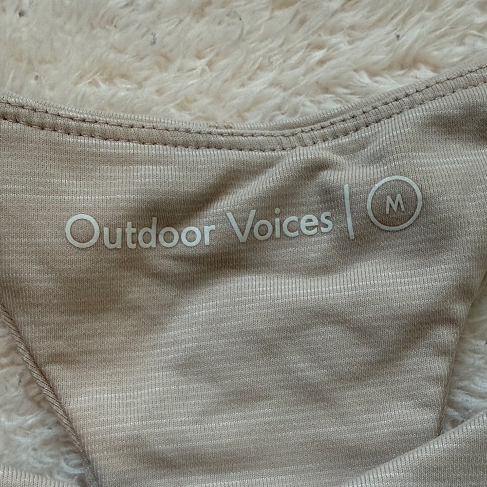 Outdoor Voices Taupe Crop Top - Picture 2 of 4